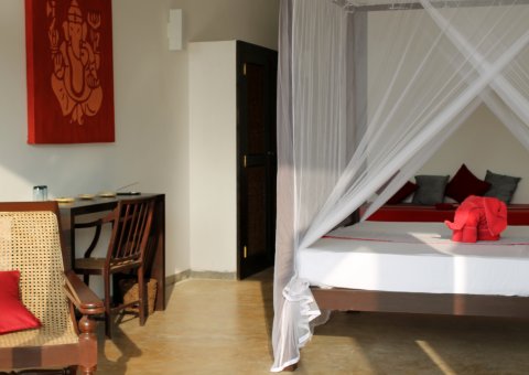 Die Deluxe Zimmer des ANANDA Ayurveda Resorts in Sri Lanka lassen keine Wünsche offen