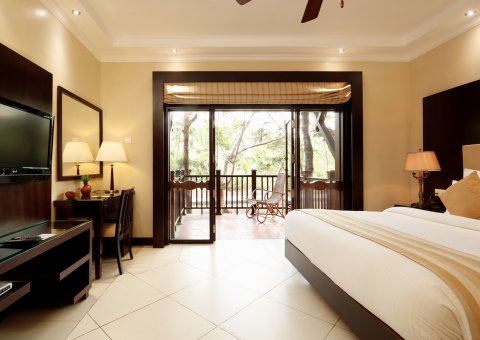 Die Zimmer im Premium Land Cottage sind modern und elegant eingerichtet