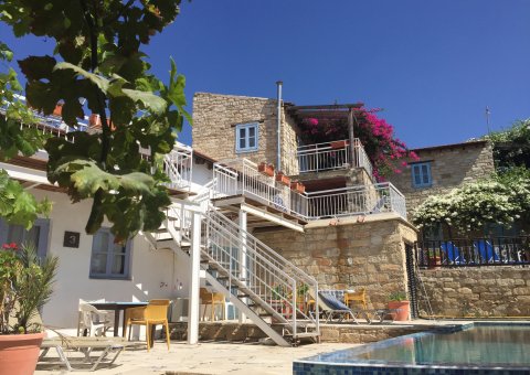 Die Appartements sind wunderschön angelegt mit Poolbereich und schattigen Rückzugsorten
