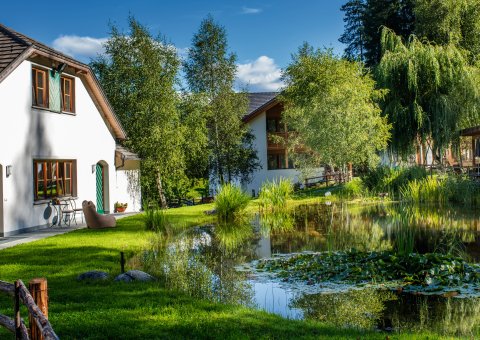 Der grüne Garten des Hotel Gasthof Saalerwirt eignet sich perfekt für ruhige Momente in Südtirol 