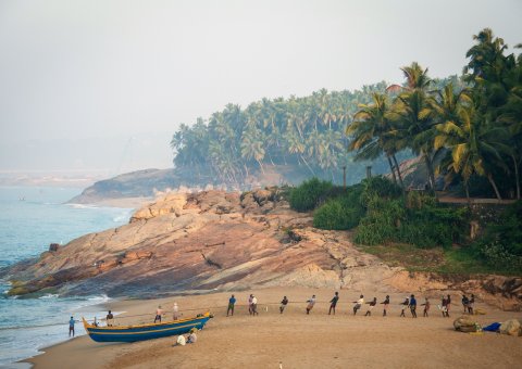 Der Strand des Bethsaida ist unmittelbar an der Hotelanlage gelegen