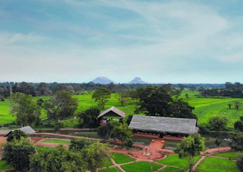 Das Ayurvie Sigiriya Ayurveda Resort aus der Vogelperspektive