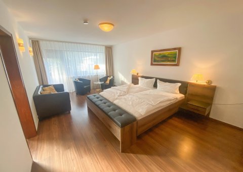 Das Komfort Zimmer im Sathya Ayurveda Hotel