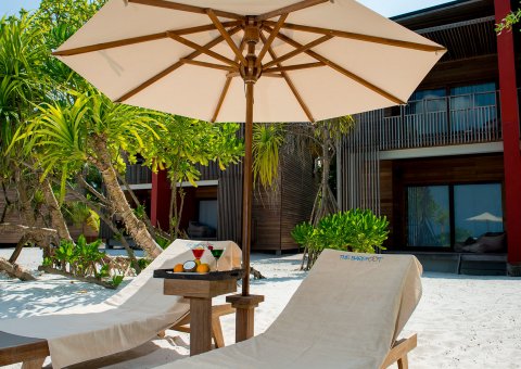 Von Ihrer Terrasse aus sind es nur wenige Schritte bis zum Meer