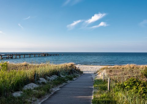 Ostseeküste in Göhren auf der Insel Rügen