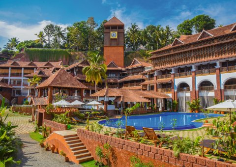 Der Blick auf das AyurSoma Ayurveda Royal Retreat