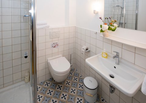 Die frisch renovierten Badezimmer des Haus am Watt