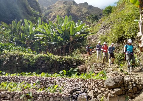 Wanderung hinab ins Paul Tal auf der Kapverden-Insel Santo Antão