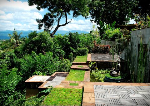 Der Ausblick des Zen Resort auf die Landschaft Balis ist einmalig