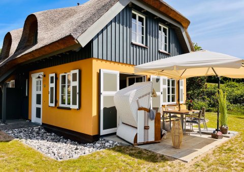 Genießen Sie Ihren Urlaub auf der kleinen Terrasse vor Ihrem Haus