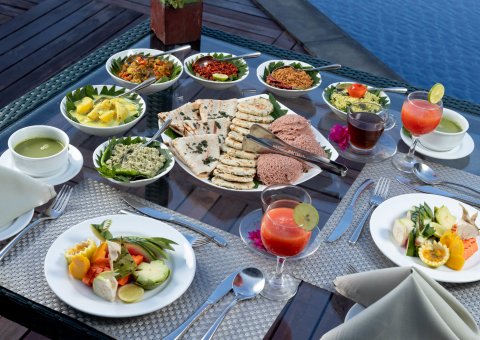 Genießen Sie das leckere Essen des Ayurvie Weligama