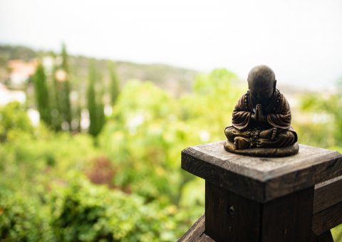 Buddha Statuen schmücken die Casita