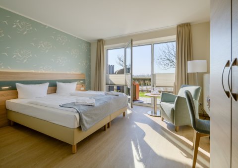 Das Doppelzimmer Superior mit eigener Terrasse