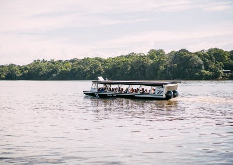 Eine Bootstour auf dem Tortuguero Kanal
