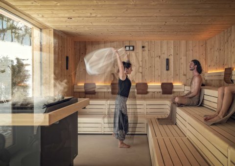 Entspannung pur in der Sauna des Saalerwirts