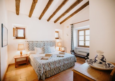 Das Schlafzimmer der Menorca Suite