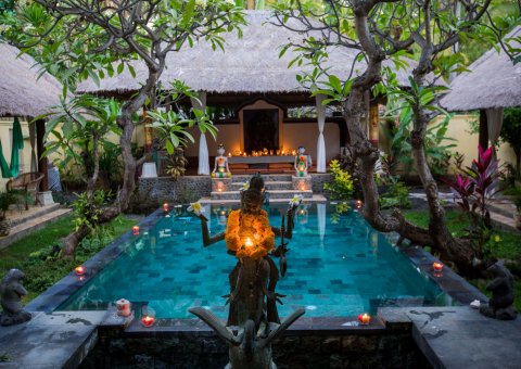 Die Anlage des Prana Veda mit liebevollen Details