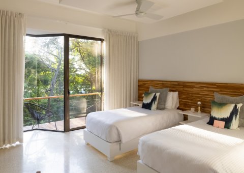 Das Twin Zimmer im Hotel NYA