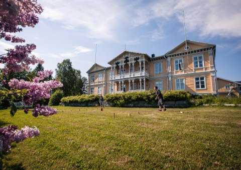 Das Hotel Filipsborg im Frühjahr
