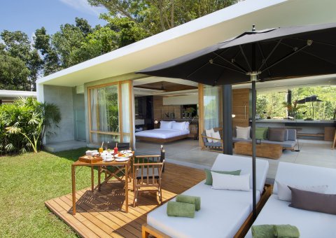 Frühstücken Sie in aller Ruhe auf Ihrer Terrasse