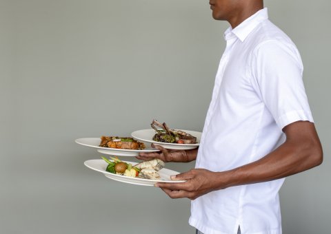 Genießen Sie das frische Essen in den Haritha Villas