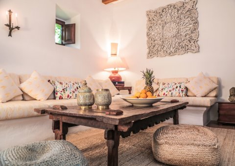 Der liebevoll dekorierte Gemeinschaftsraum der mallorquinischen Finca