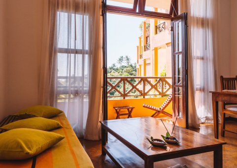 Alle Zimmer haben einen Balkon oder eine Terrasse
