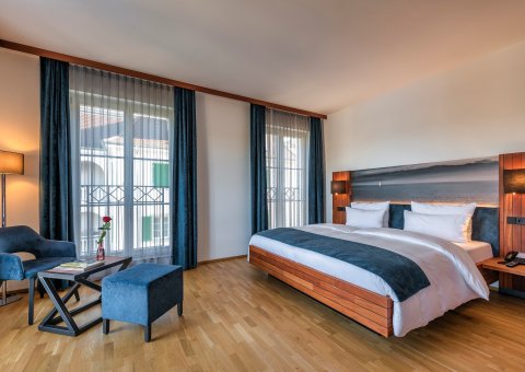 Das stilvoll eingerichtete Doppelzimmer Bodenseeblick 