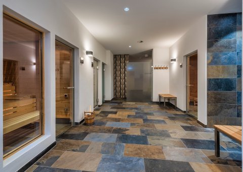 Der stilvolle Sauna Bereich im Seehotel Villa Linde