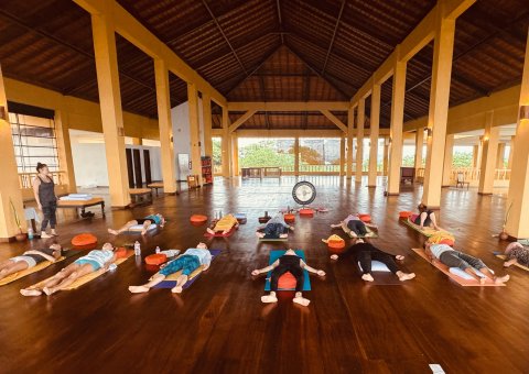 Entspannung nach der Yoga Stunde