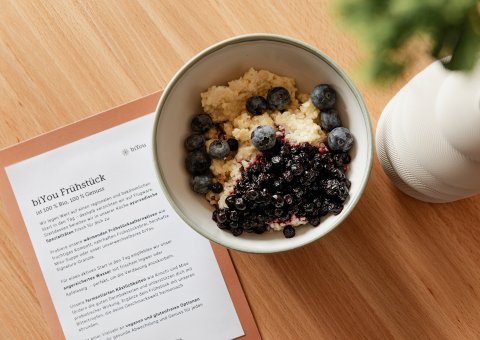 Leckeres Bio-Frühstück im BiYou