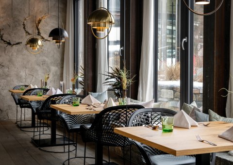 Das stilvolle Restaurant