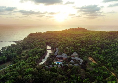 Das SwaSwara liegt oberhalb des Om-Beaches in vollkommener Stille