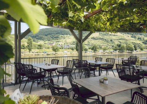 Den Blick über die Mosel genießen