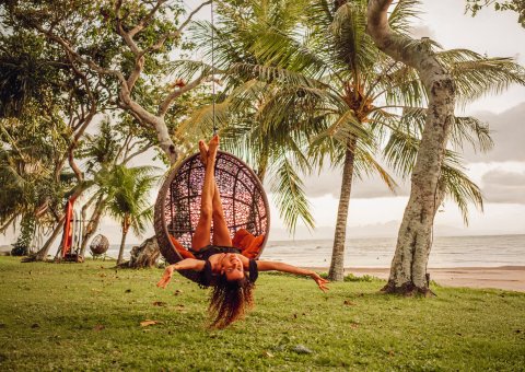 Entspannen Sie am Strand von Bali