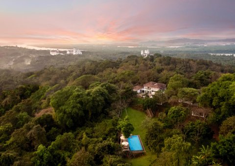Der Blick auf das Resort und die umliegende Umgebung