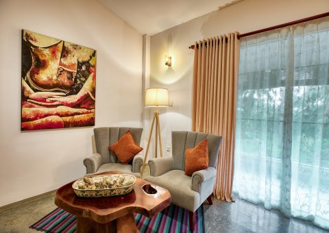 Gemütliche Sitzecke im Zimmer