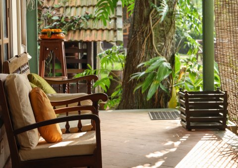 Veranda mit Sitzecke