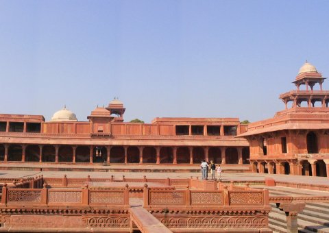 Die Stadt Fatehpur Sikri im indischen Bundesstaat Uttar Pradesh
