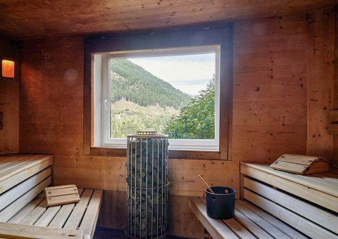 Saunieren mit Blick ins Grüne