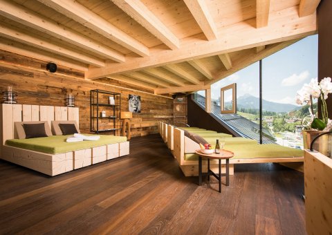 Entspannung pur mit Blick auf die Bergwelt